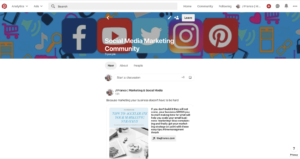 How to create a Pinterest Communities cover