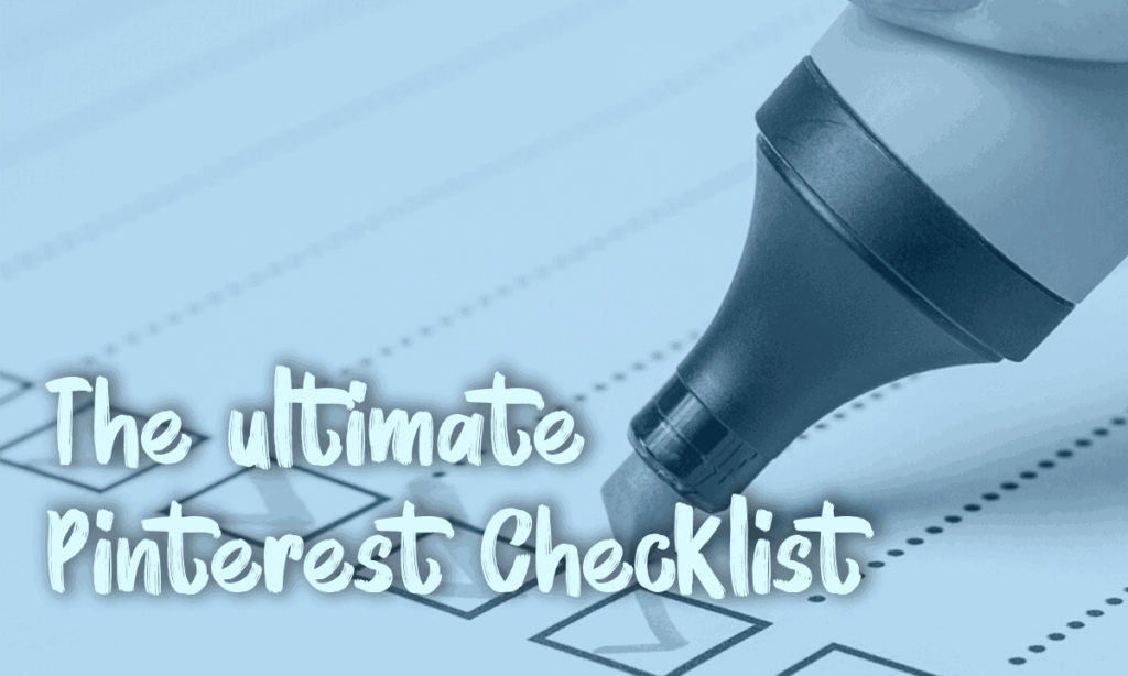 pinterest checklist