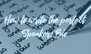 How to write your speakers bio