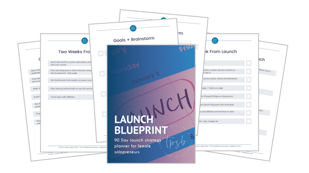 online course launch blueprint